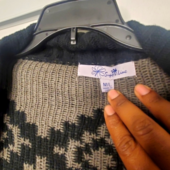 Tribal Chunky Jacket Cardigan (Unisex) - Picture 2 of 3